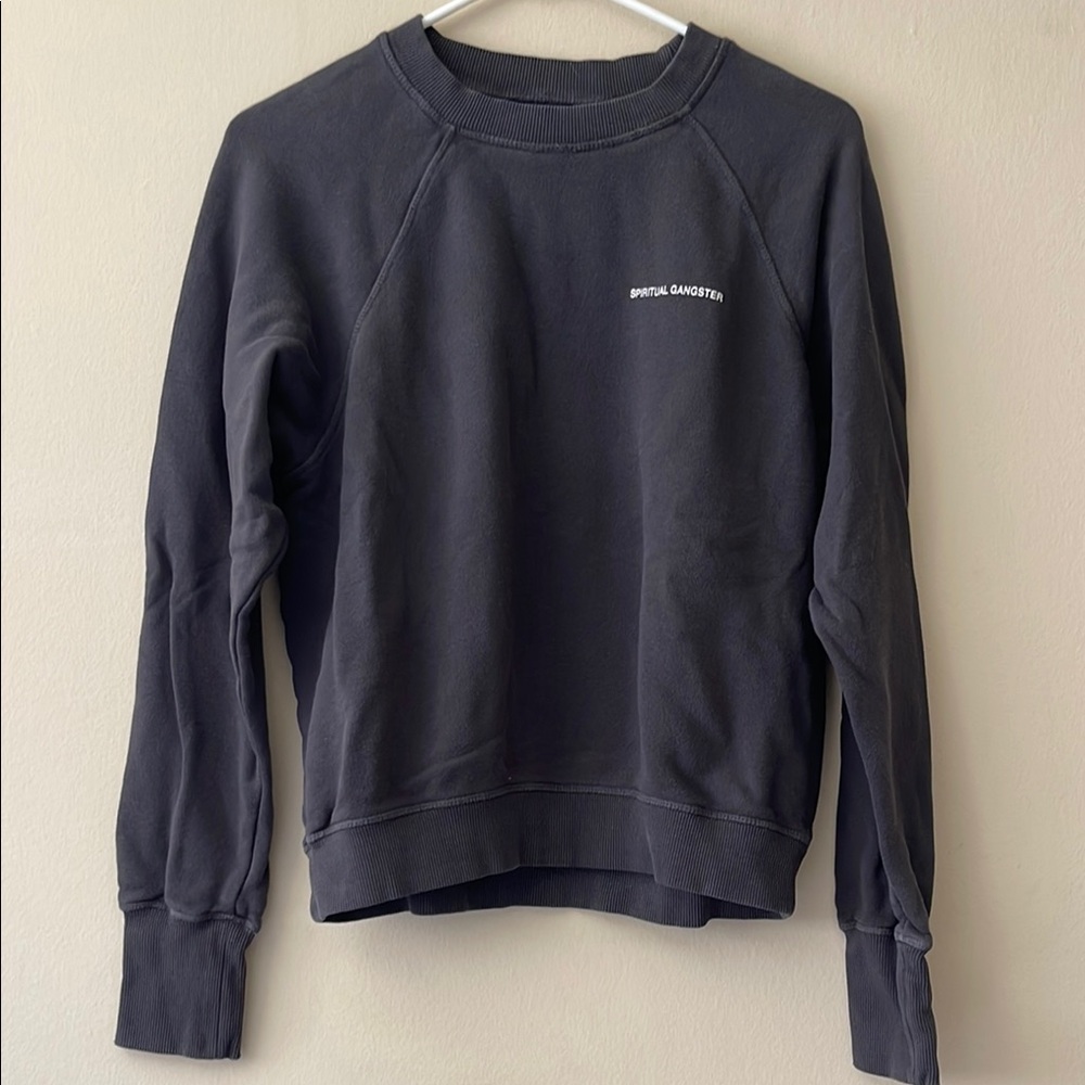 Spiritual Gangster Charcoal/Black Sweatshirt